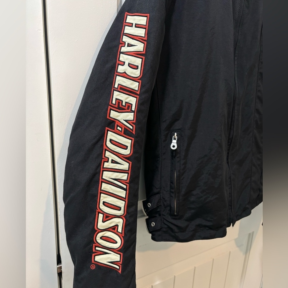 Harley Davidson Nylon Biker Riding Jacket 2009 Men’s Size Medium - Picture 3 of 8